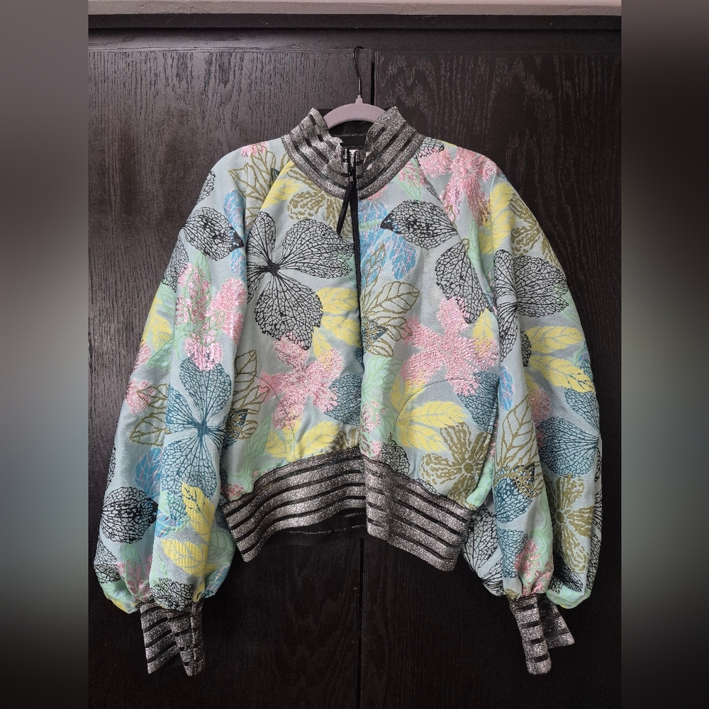 Blossom Bomber Jacket By Viviana Gabeiras Sz SMALL